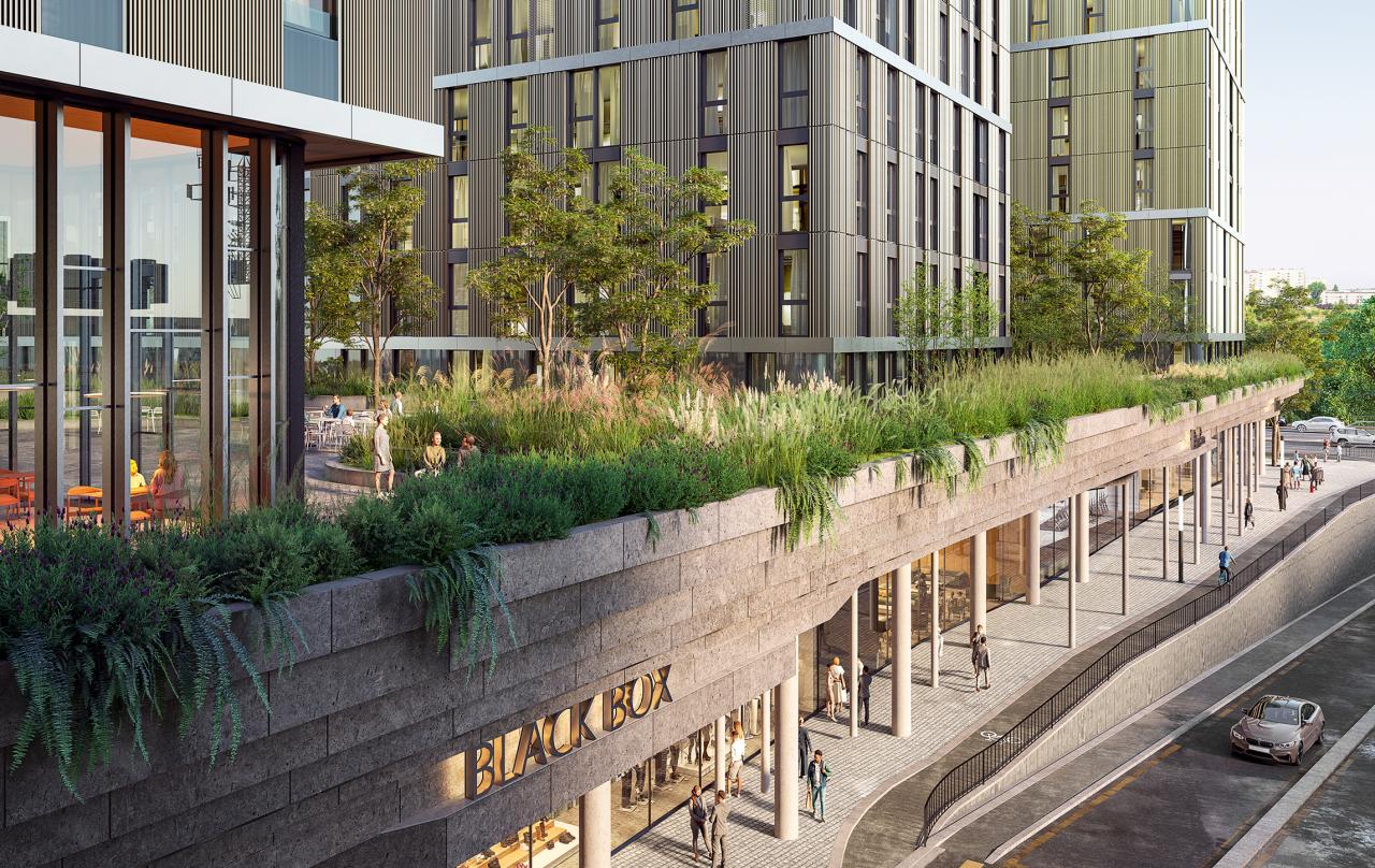 Des jardins suspendus au-dessus de la ville