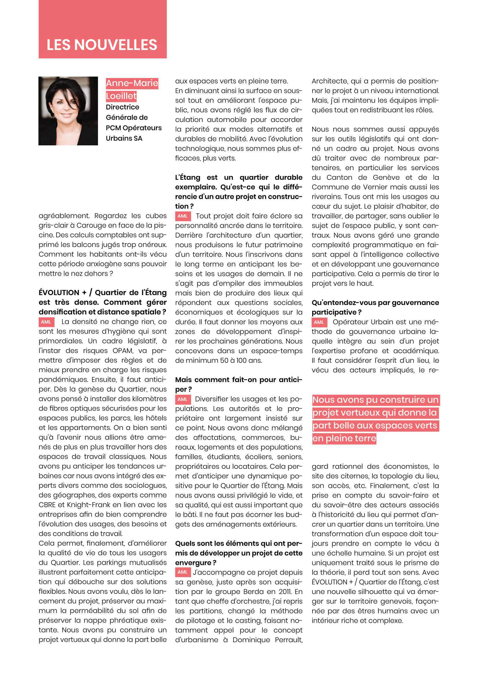 Le Quartier de l'Etang, fruit de l'intelligence collective - Page 2